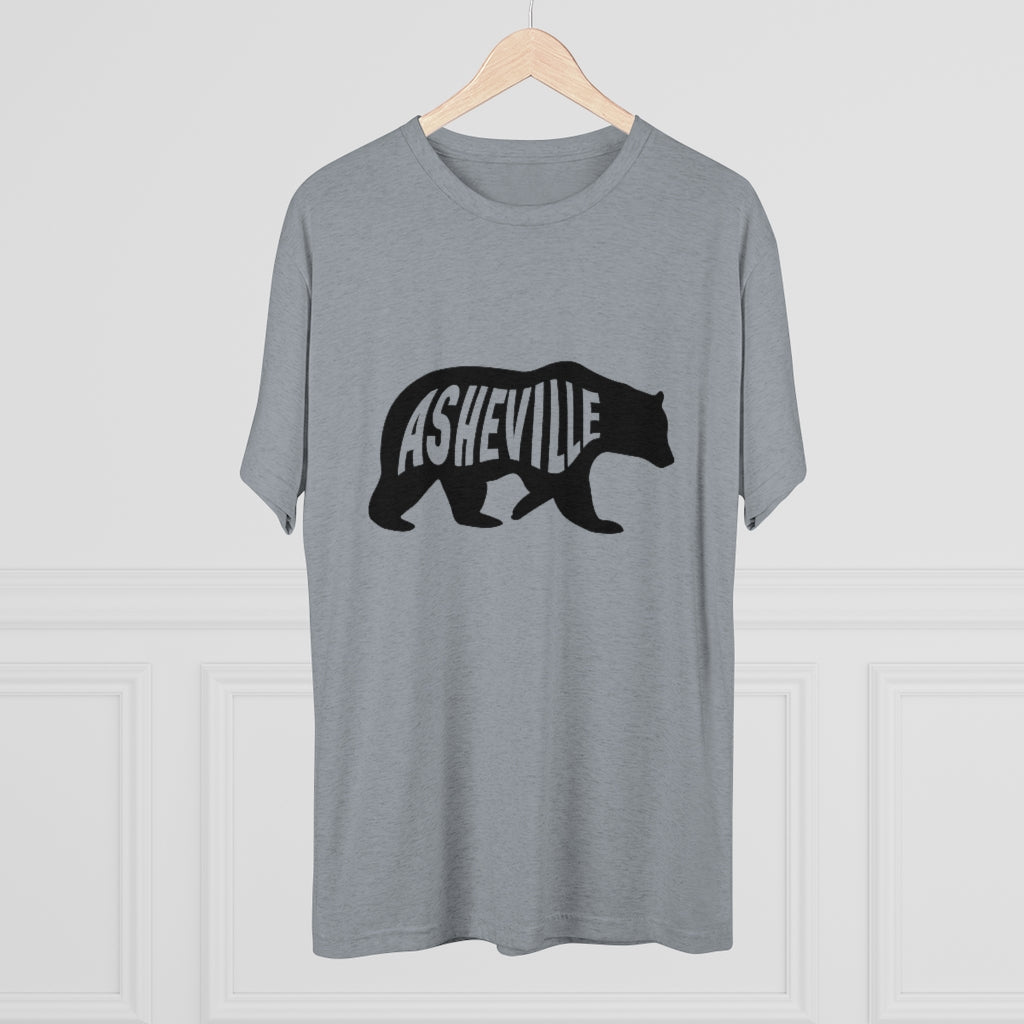Unisex Tri-Blend Crew Tee Shirt - Asheville Bear - Provisions, LLC