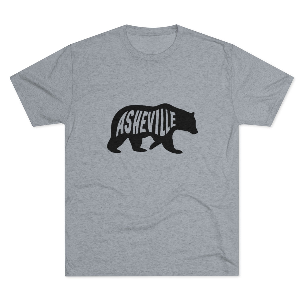 Unisex Tri-Blend Crew Tee Shirt - Asheville Bear - Provisions, LLC