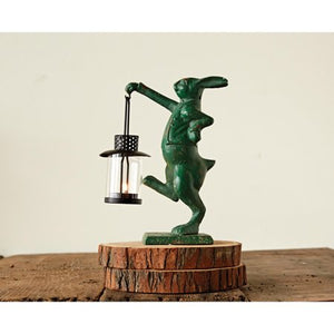 Cast Iron Rabbit Pillar Holder - Provisions, LLC