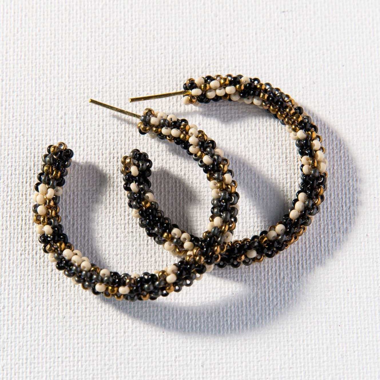 INK + ALLOY Small Seed Bead Hoop Earring - Provisions Mercantile