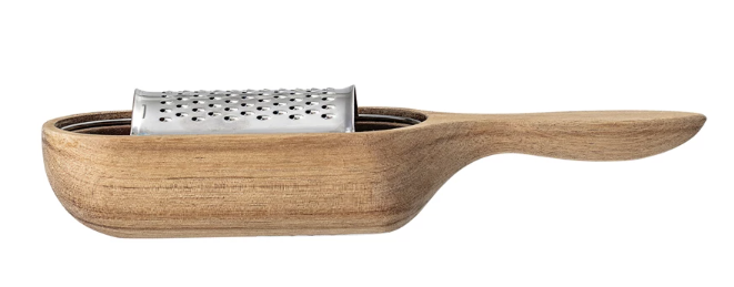 Wood and Stainless Steel Cheese Grater - Provisions, LLC