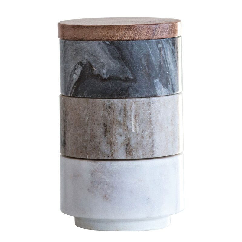 CCOP Marble Stacking Pinch Pots - Provisions Mercantile