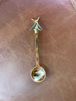 Brass Tea Spoon with Honey Bee - Provisions Mercantile