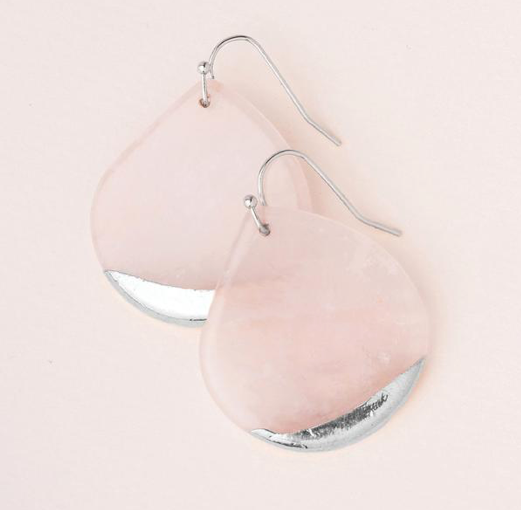Stone Dipped Teardrop Earrings - Provisions, LLC