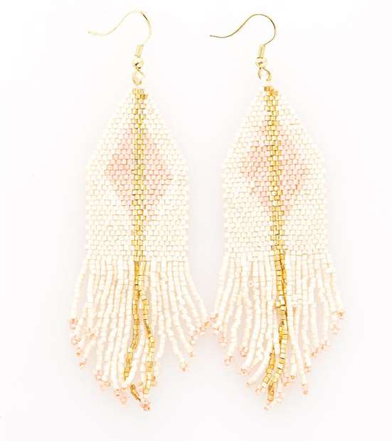 Ivory With Blush Luxe Earring - Provisions, LLC