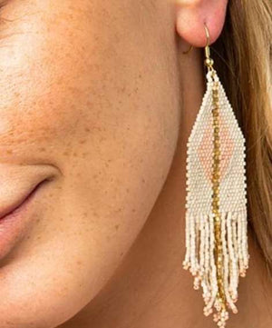 Ivory With Blush Luxe Earring - Provisions, LLC