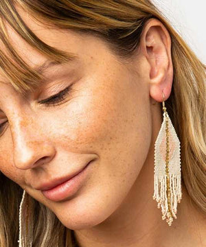Ivory With Blush Luxe Earring - Provisions, LLC
