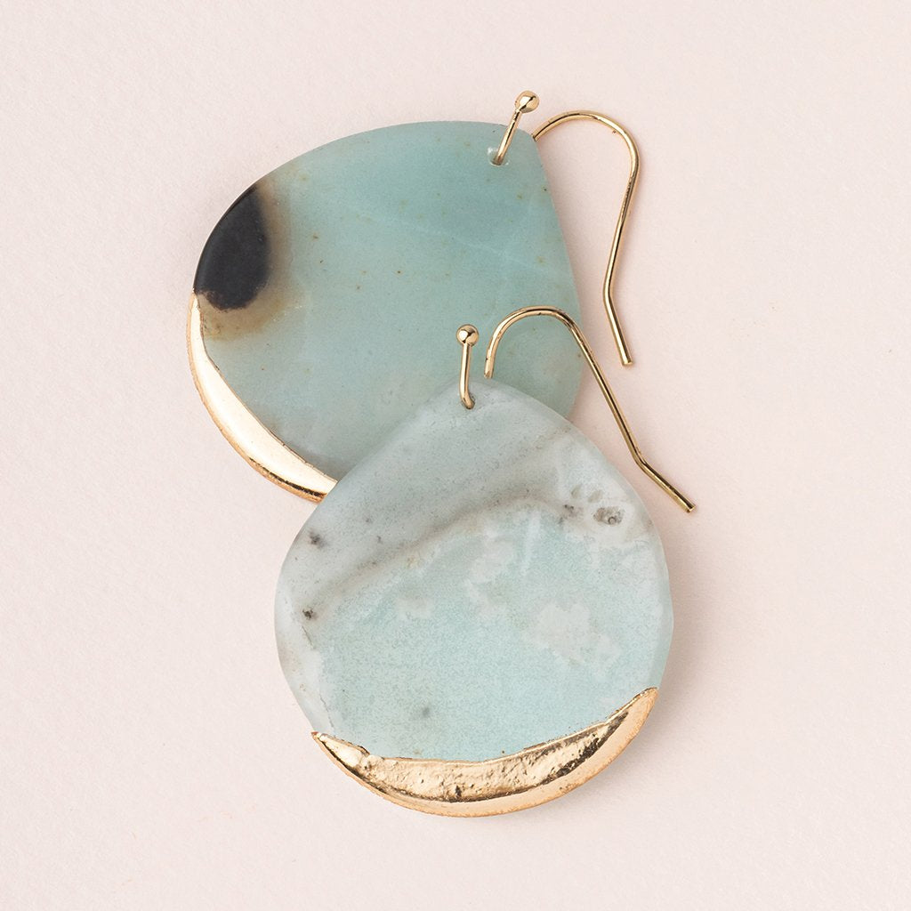 Stone Dipped Teardrop Earrings - Provisions Mercantile