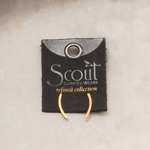 Scout Comet Curve Refined Earring - Provisions Mercantile