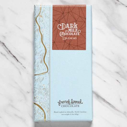 French Broad Chocolate Dark Milk 53% Cacao - Provisions Mercantile