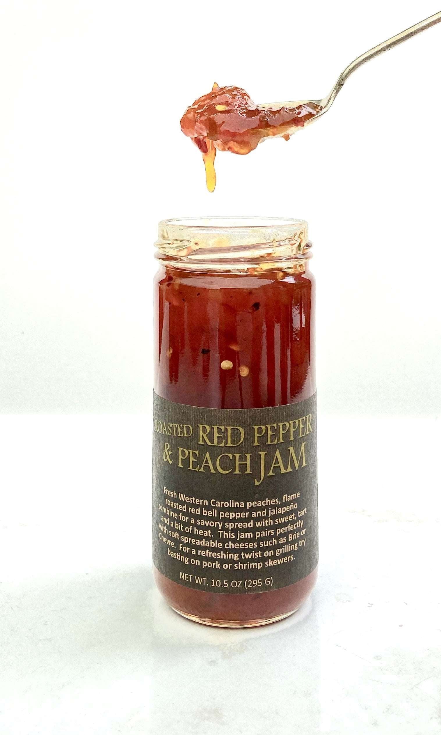 Red Pepper and Peach Jam - Copper Pot & Wooden Spoon - Provisions, LLC